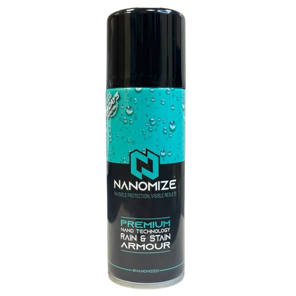 Nanomize Invisible Protection waterproof spray for shoes, sneakers, and boots.